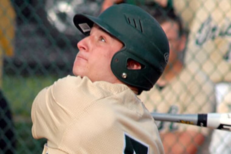 Camden Catholic senior Pete Galiano is batting .423 with 22 RBIs this season. (Marc Narducci/Staff)