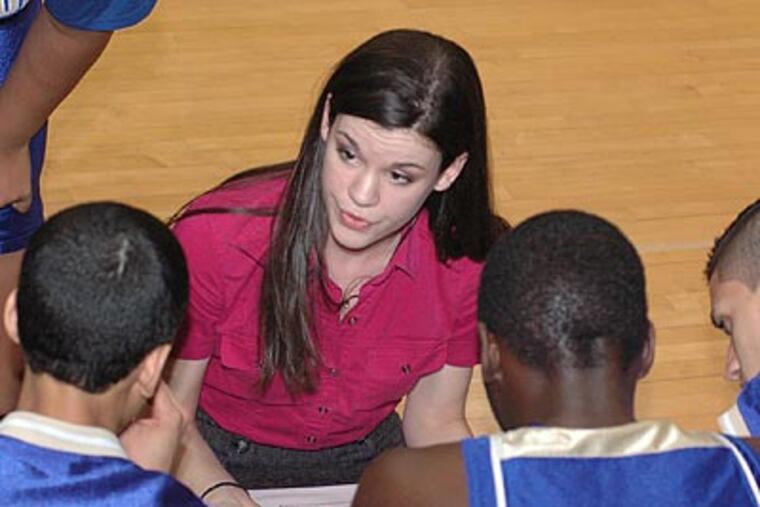 Caitlin Walsh is the Camden County Tech boys' basketball coach. (Photo: Marc Narducci)
