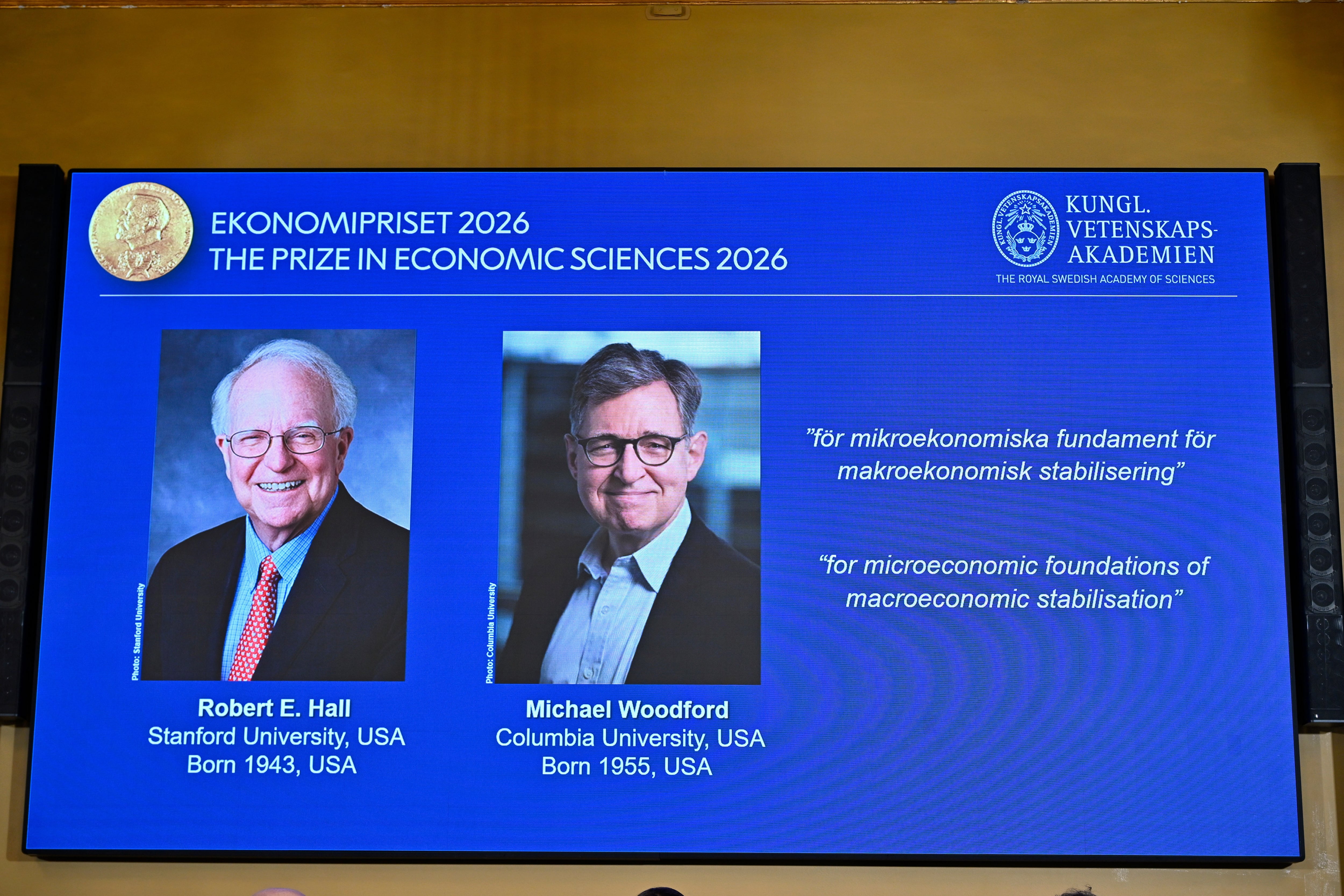Economists Hall and Woodford Awarded Nobel Memorial Prize for Economic Shock Models