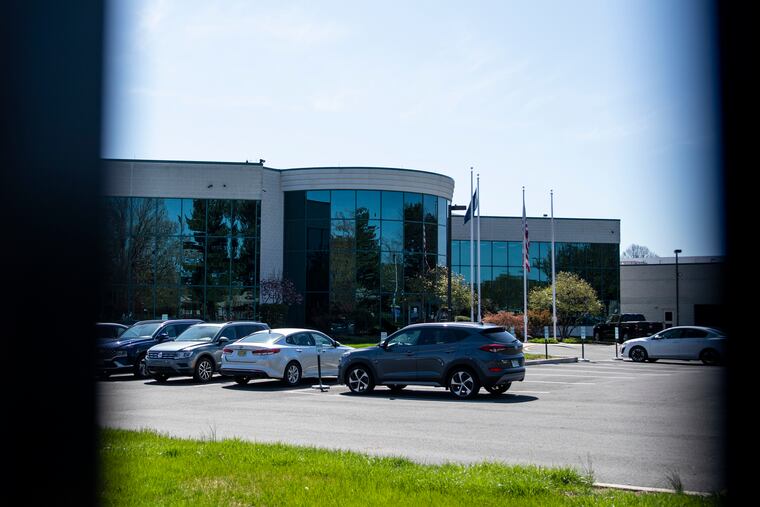 The headquarters of KVK Tech in Newtown Township, Bucks County. The company has been charged with conspiracy to deceive the Food and Drug Administration.