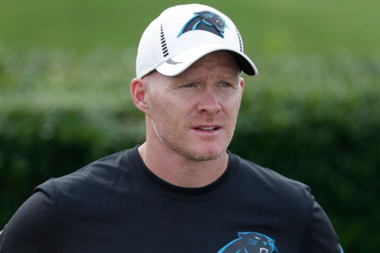 Panthers defensive coordinator Sean McDermott. (Chuck Burton/AP file)