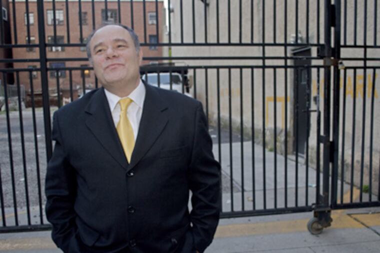 Mark Segal , publisher of the Philadelphia Gay News, stands at the project site on South 13th Street. RICHARD KAUFFMAN / Staff Photographer
