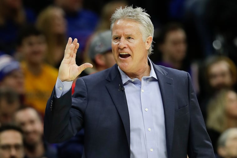 Sixers coach Brett Brown