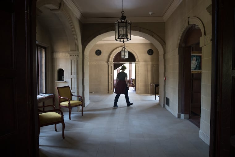 It was here, at a January party inside the Villanova estate Stoneleigh, where key Pennsylvania lawmakers apparently caught the bug to save the public estate from condemnation by Lower Merion school district officials. This photo was taken Tuesday, May 1, 2018. JESSICA GRIFFIN / Staff Photographer