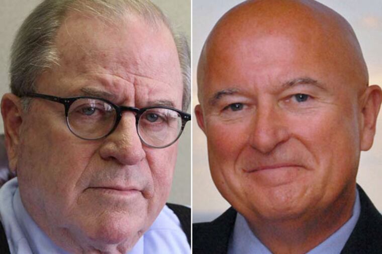 Pennsylvania Supreme Court Justice Ronald D. Castille (left) and Justice Seamus P. McCaffery.