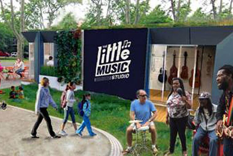The “Little Music Studio,” a pop-up playground for musicians was submitted by Ben Bryant, a two-time winner of the Knight Challenge.