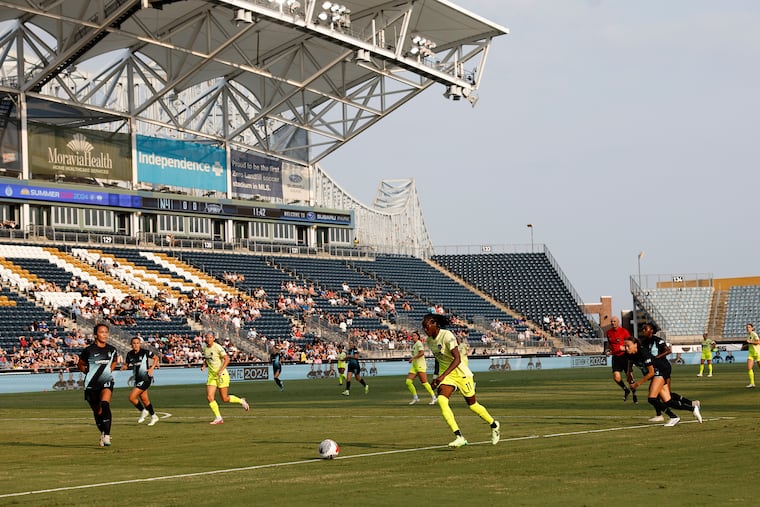 Though Subaru Park has hosted some games involving NWSL teams in recent years, it looks like there won't be a Philadelphia team in the league any time soon.
