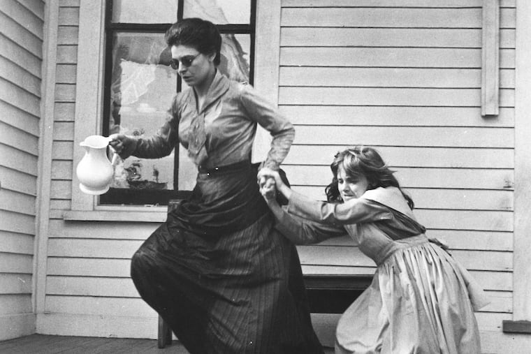 Anne Bancroft (left) and Patty Duke in a scene from the 1962 film "The Miracle Worker."
(AmazonMGM/Library of Congress via AP)