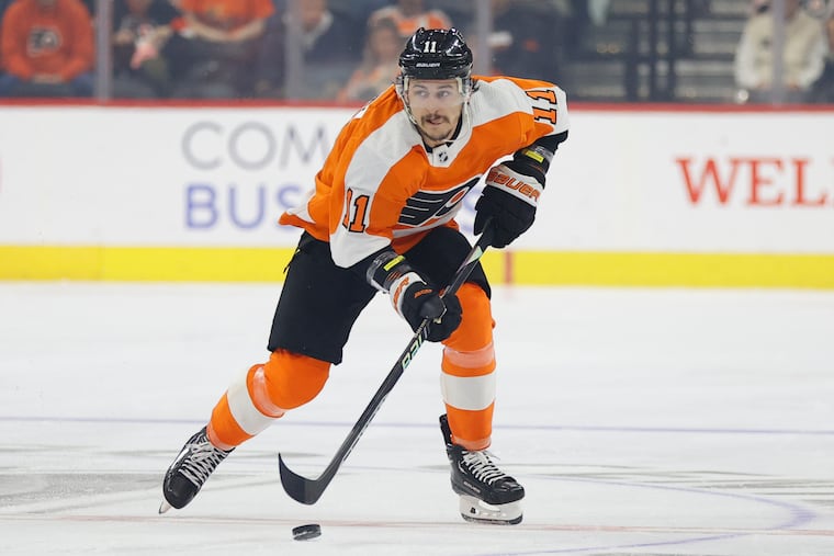 Heading into the Flyers' three-game road trip in California, Flyers right wing Travis Konecny is on a three-game, multi-point game streak (three goals, three assists) for the second time in his career.