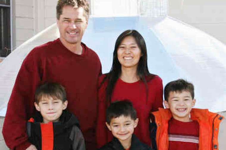 The Heene family - clockwise from back left, Richard, Mayumi, Ryan, Falcon, and Bradford - concocted a tale that Falcon had been carried off in a balloon. Earlier, they were on reality TV.