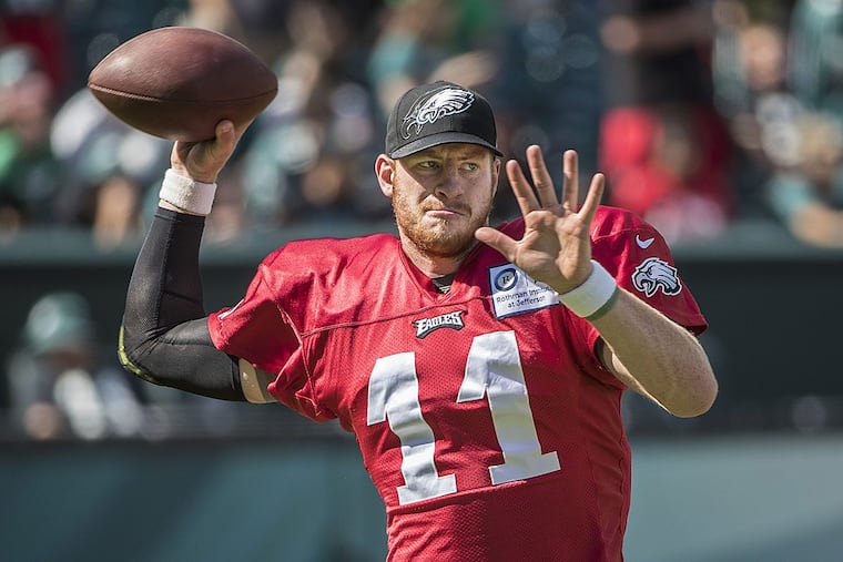 Eagles quarterback Carson Wentz.