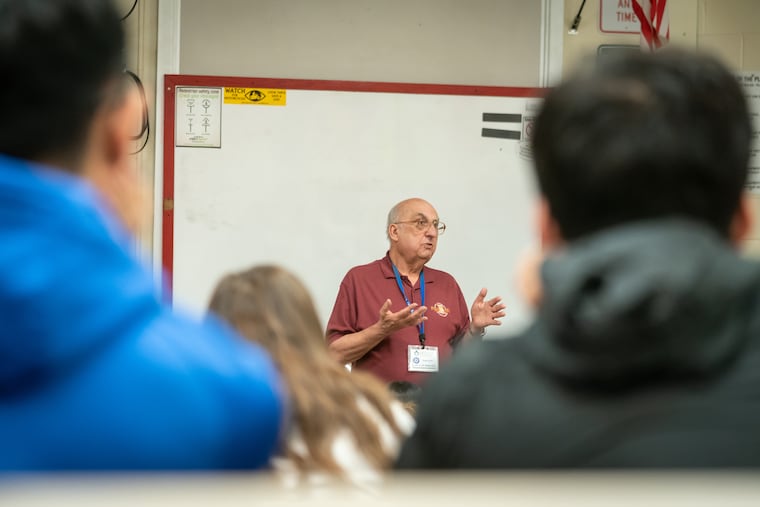 Tom Gano speaks about organ donation at Cherry Hill High School East on Thursday, April 28 Gano has been on a mission to promote organ donor awareness since his son was killed in a car accident in 1986. Tom and his wife donated their son's organs and helped save four lives, they want others to consider being donors. The couple have spoken to more than 200,000 high school students over the years.