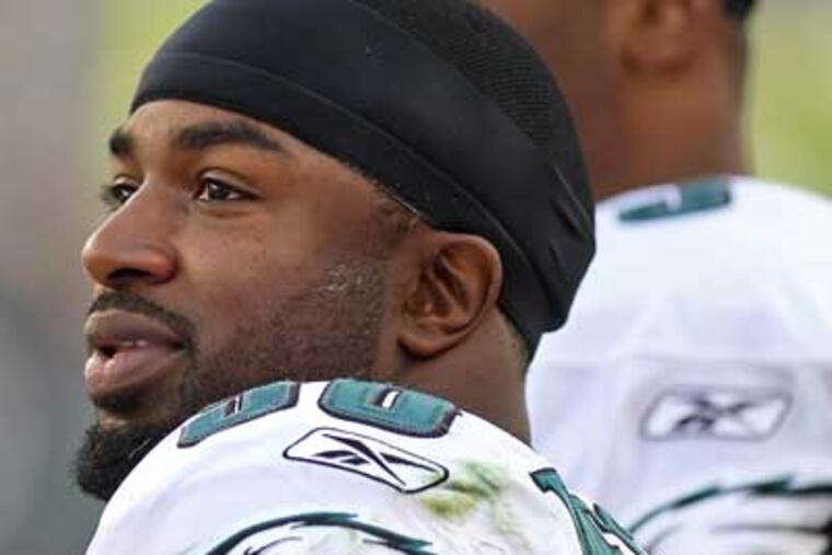 Donovan McNabb’s message is: Don’t believe the hype. ( Steven M. Falk / Staff Photographer )