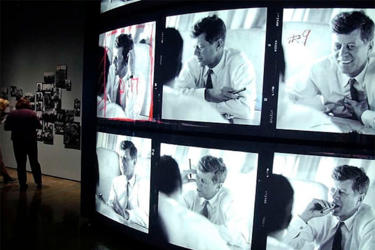 Contact-sheet images of President John F. Kennedy at the Sixth Floor Museum in Dallas are all that remain of the Jacques Lowe collection. More than 40,000 of his negatives of the Kennedy family were destroyed in the 9/11 attack on the World Trade Center.