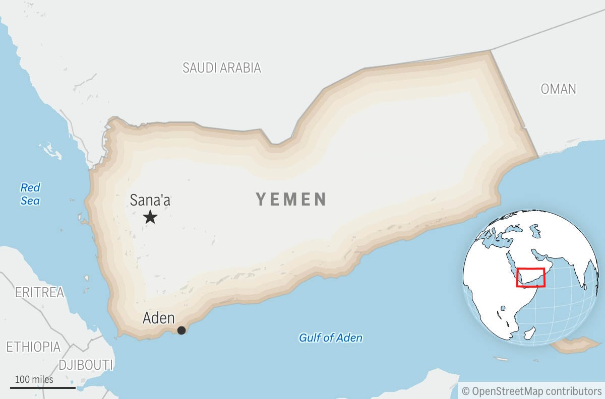 Iran-backed Houthi rebels in Yemen say Saudi airstrikes hit Sanaa International Airport