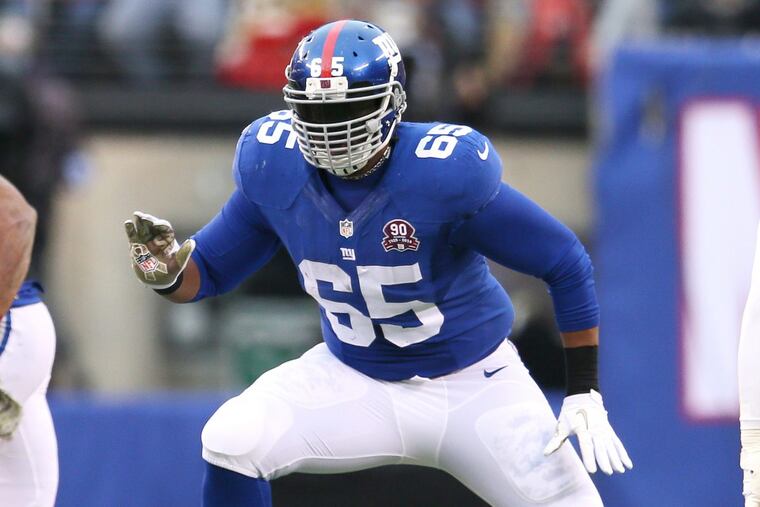 Giants offensive lineman Will Beatty in action against the 49ers in November 2014.