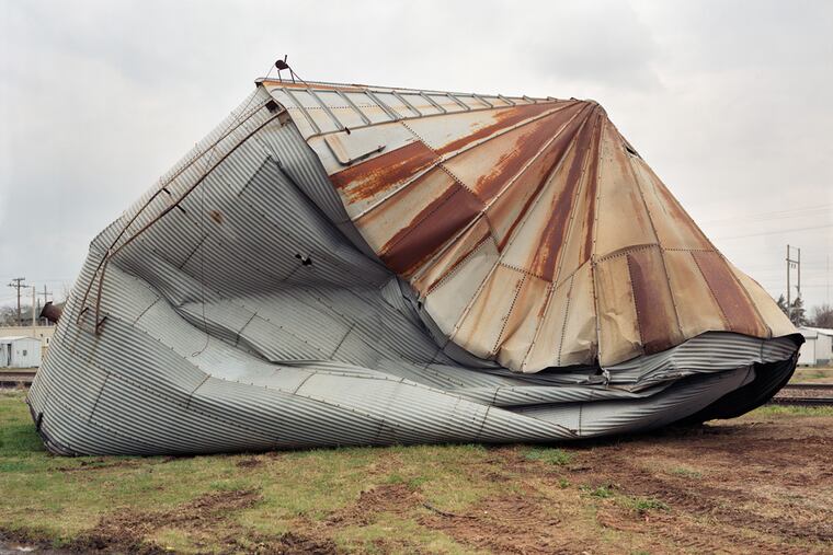 Richard Rinaldi's photograph, "Smashed Silo, Electra, Texas, 2005," at Gallery 339, September 21 through December 22.
