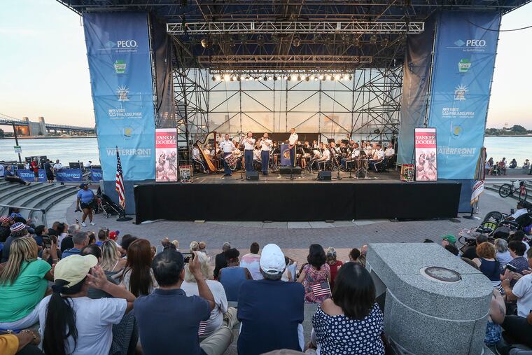 U.S. Army Field Band concert at Penn's Landing. Monday, July 1, 2019