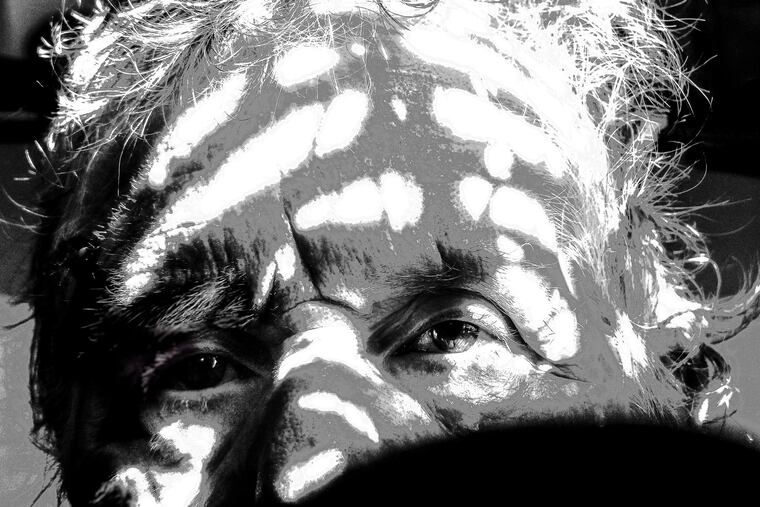 Detail from "Self Portrait: Light and Shadow" (2018) Uta Fellechner