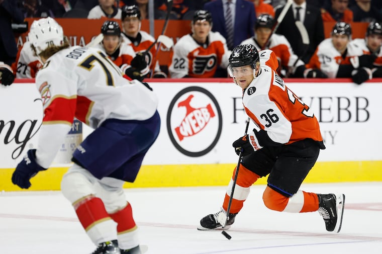 Flyers defenseman Emil Andrae is starting to look the part of a solid everyday NHL player.