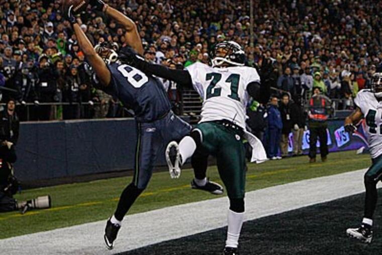 Golden Tate caught an 11-yard touchdown in the Eagles' 31-14 loss to the Seahawks. (Ron Cortes/Staff Photographer)