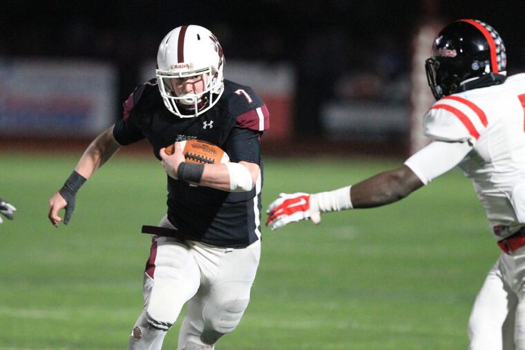 Garnet Valley’s Danny Guy (7) runs for a long gain in last Friday’s District 1 Class 6A final vs. Coatesville.