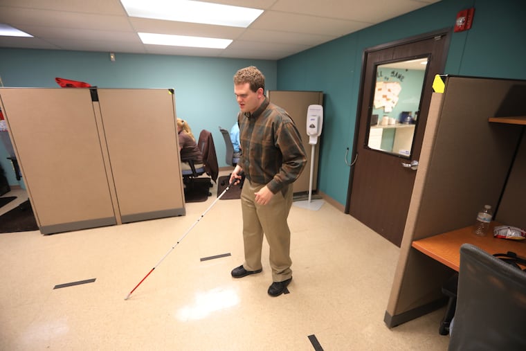 Matt Wallace says his life has been transformed since finding a full-time office job earlier this year. The blind ice hockey broadcaster should not have had to struggle so hard to find employment.