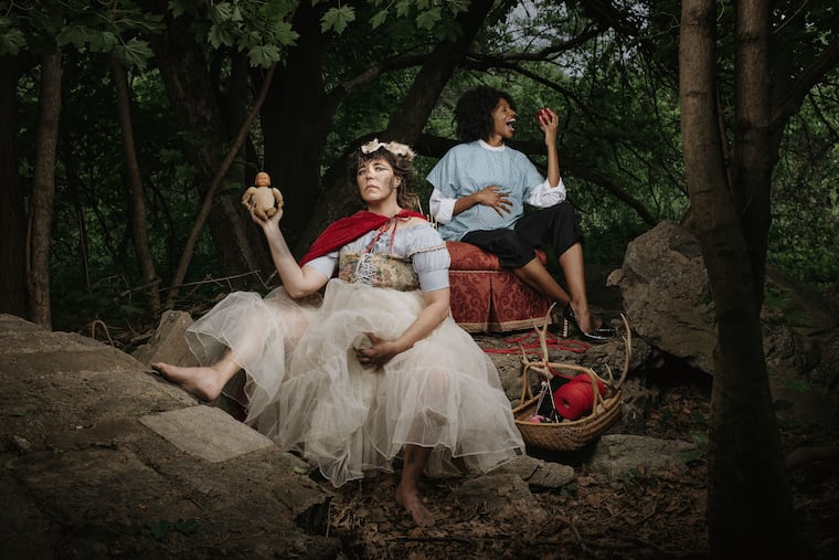 Jessica Almasy and Courtney Henry in The Path of Pins or the Path of Needles.