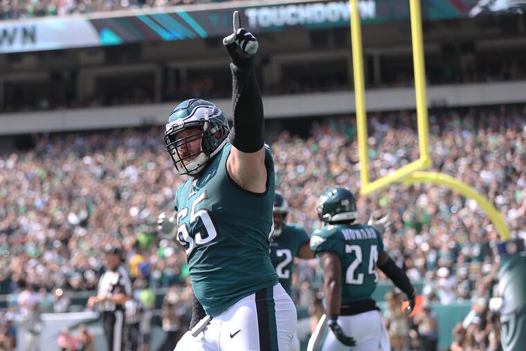 Eagles tackle Lane Johnson said he felt “strong and ready to go” after contracting coronavirus a few weeks ago.