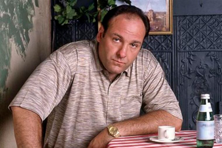 FILE - This 1999 file photo provided by HBO, shows James Gandolfini as mob boss Tony Soprano, in an episode from the first season of the HBO cable television mob series, "The Sopranos." HBO and the managers for Gandolfini say the actor died Wednesday, June 19, 2013, in Italy. He was 51. (AP Photo/HBO, Anthony Neste, File)