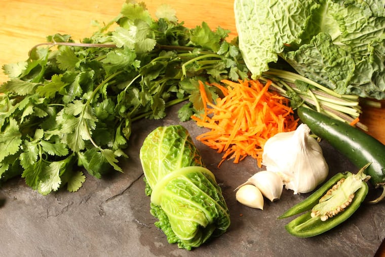 The stuff of cabbage rolls: Seasonings, herbs, fillings, and sauces can be mixed and matched to your family's liking.