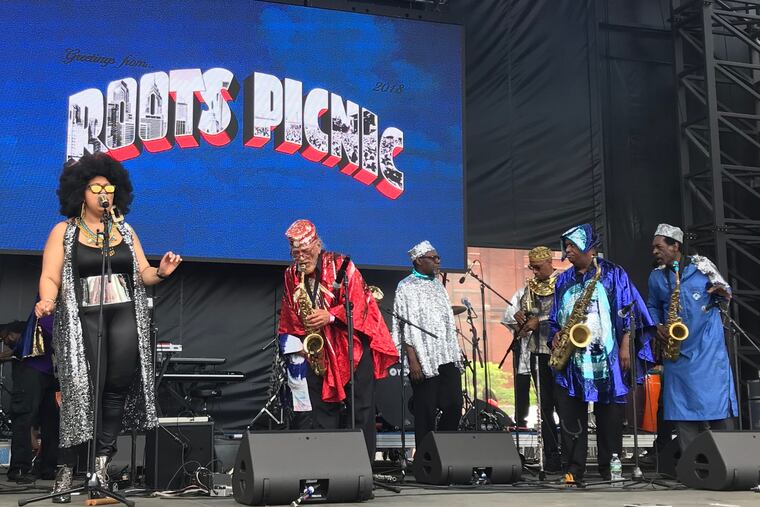 The Sun Ra Arkestra at the Roots Picnic in June.