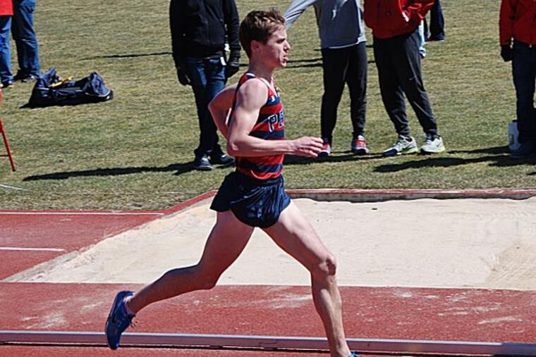 Conner Paez, who has starred in track and cross-country for Penn, is studying for a career in medicine, which means he might see some gruesome sights during his training. (Handout photo)