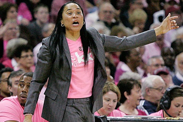 South Carolina head coach Dawn Staley. (Mary Ann Chastain/AP)