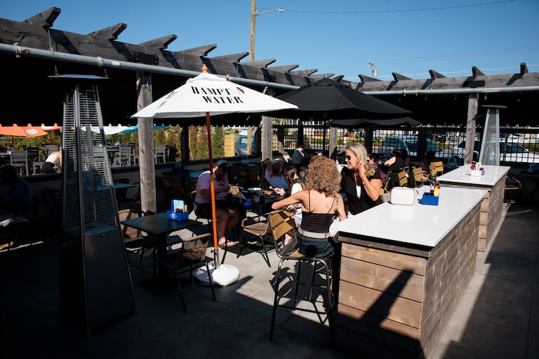 The patio at Gully's on June 17 in Avalon, N.J.