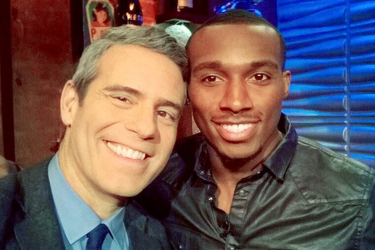 Eagle Brandon Boykin was a guest bartender on Bravo's 'Watch What Happens Live' and was a hit with host Andy Cohen.