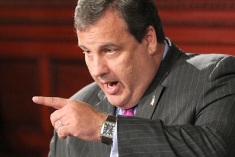 Gov. Christie announcing he will not run. The nation got a taste of what he serves up for reporters in Trenton almost every week. (Michael Bryant / Staff Photographer)