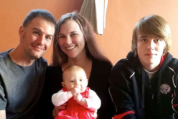 The family (from left): Father Keats Rickard, mother Mandy Edwards, daughter Ethyn Mae, and teen son Andrew Thomas. (Family photo)