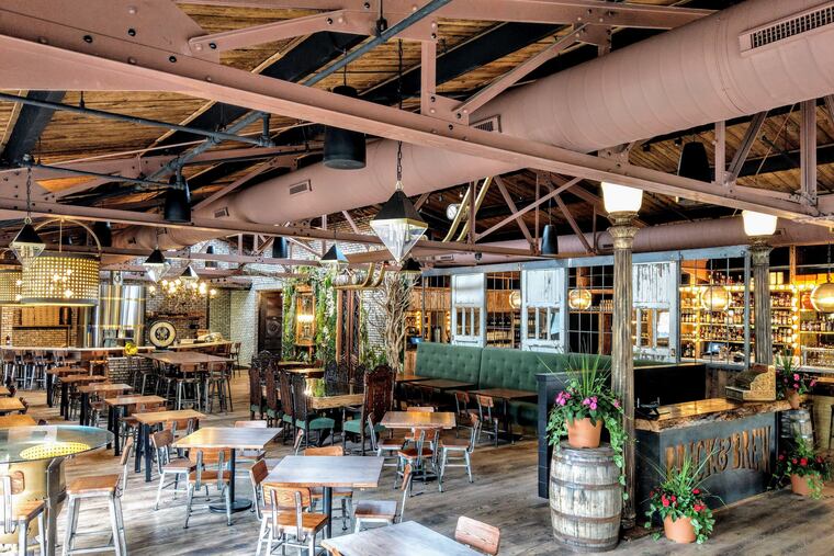 Dining room at Brick & Brew in Malvern.