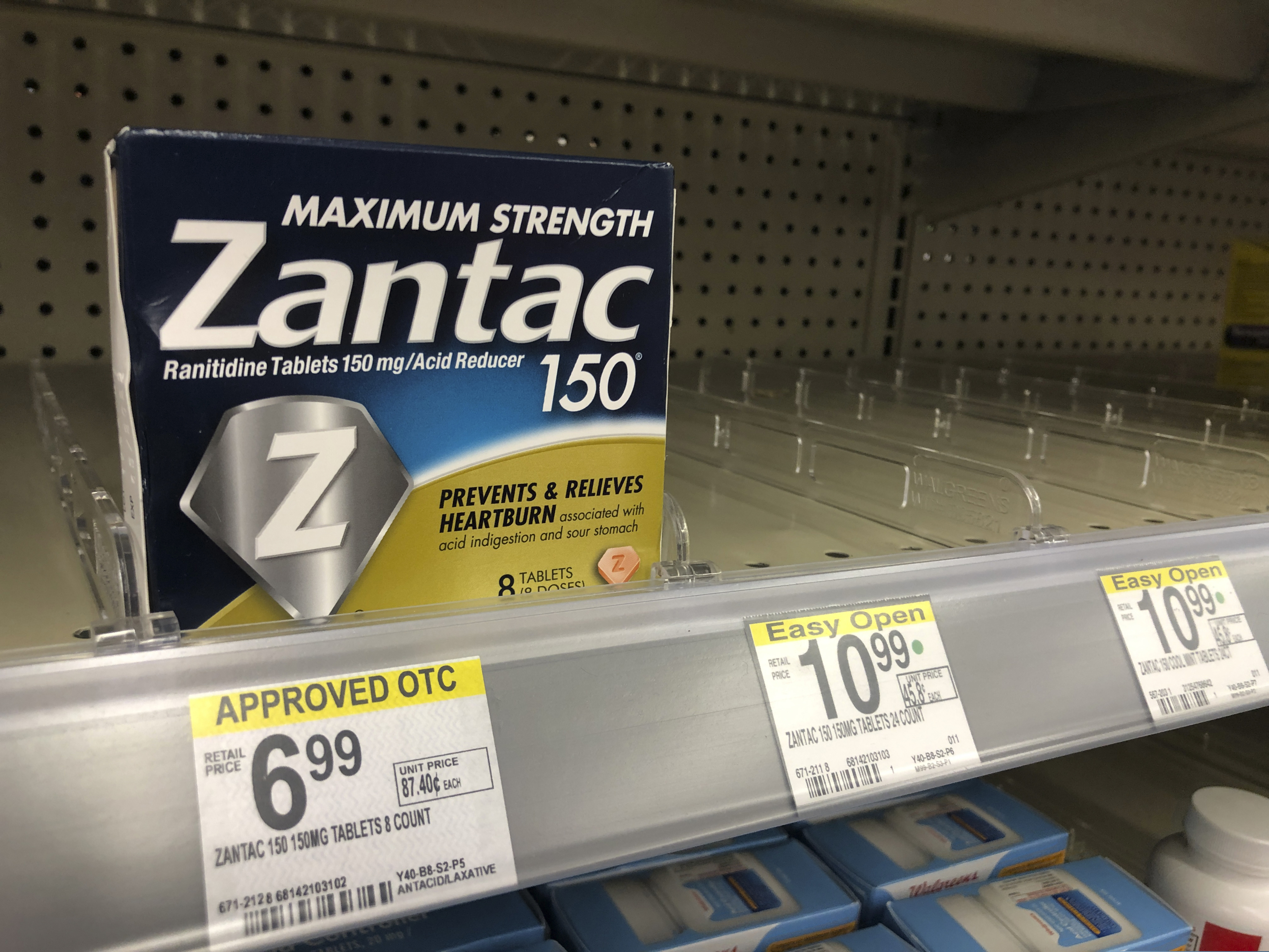 CVS has halted sales of Zantac, the popular heartburn treatment, and the store generic version after warnings by U.S. health regulators.