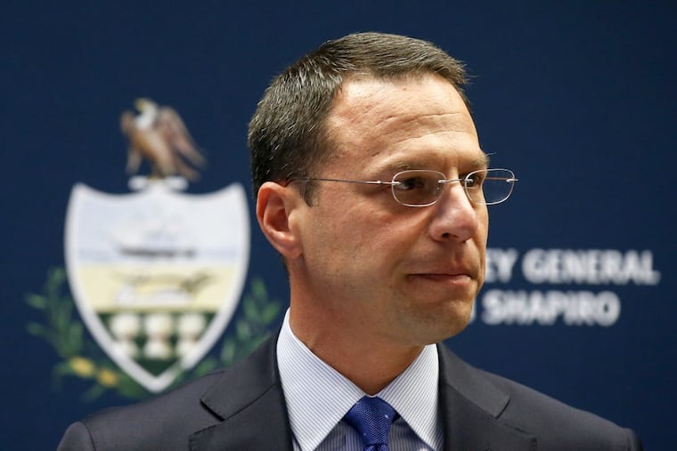 Pennsylvania Attorney General Josh Shapiro during a press conference announcing election code violations charges against four democrats from the controversial special election in March for the 197th District state House seat on Monday, October 30, 2017 at the PA Attorney General’s Center City office.