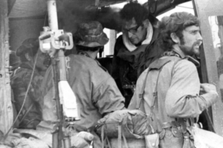 Kent Potter (right) was the youngest of a group that also included (from left) Keisaburo Shimamoto of Newsweek, Henri Huet of the Associated Press and Larry Burrows of Life magazine.