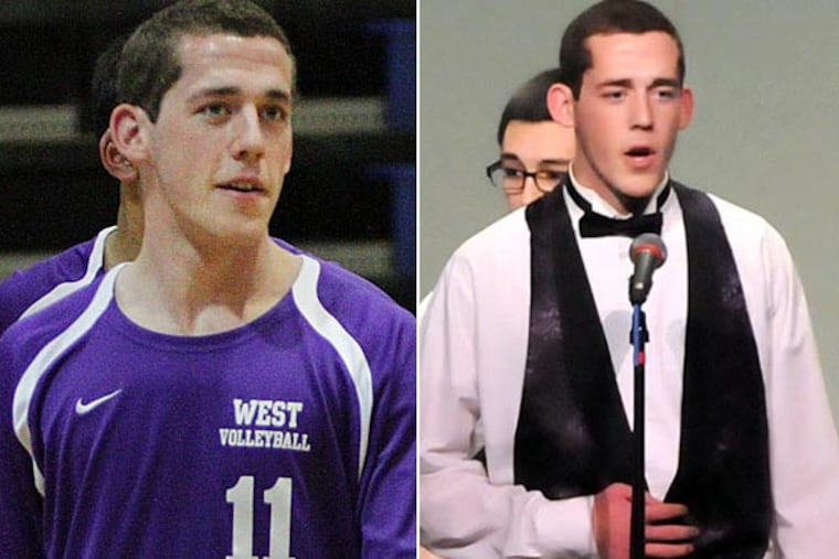 Cherry Hill West's Ryan Lee is valuable member of the basketball and volleyball teams as well as the deep-voiced supplier of the bass line for the school's highly competitive singing squad.(Steven M. Falk/Staff Photographer)