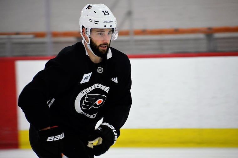 Flyers forward Derick Brassard, who has missed 26 games this season with a hip injury, participated in practice on Tuesday and will return to the lineup against the Detroit Red Wings on Wednesday.
