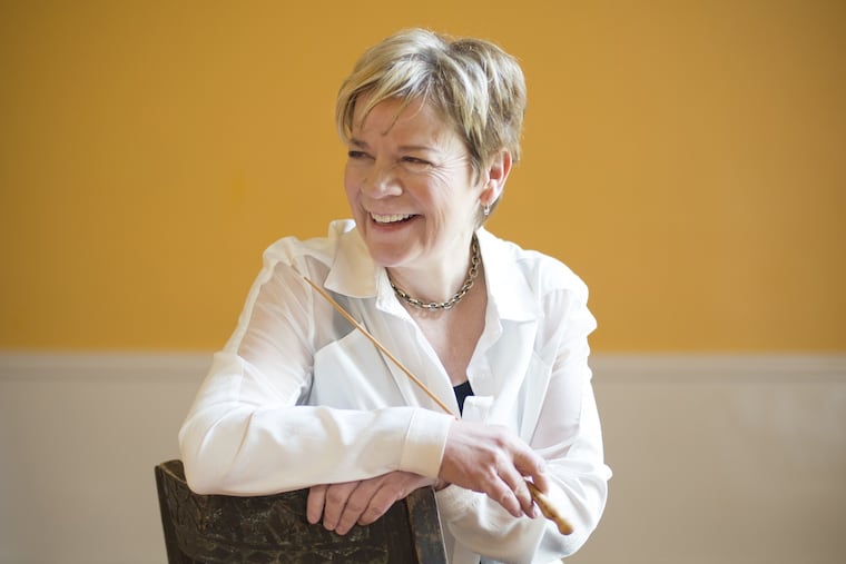 Conductor Marin Alsop, who will be Philadelphia Orchestra’s principal guest conductor starting this fall.