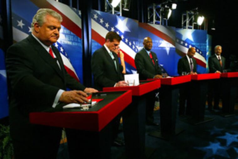 During the numerous debates and forums - such as this one (above) at Drexel University last week - what became clear was that because of several factors, this was a primary race that dealt with issues, was influenced by new campaign-finance rules, was keeping for the most part on the right side of a new ethics board and had no racially polarizing figure.