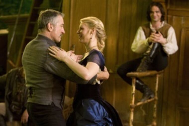 The usually cantankerous Captain Shakespeare (Robert De Niro) takes a liking to Yvaine (Claire Danes) and Tristran (Charlie Cox) in "Stardust."