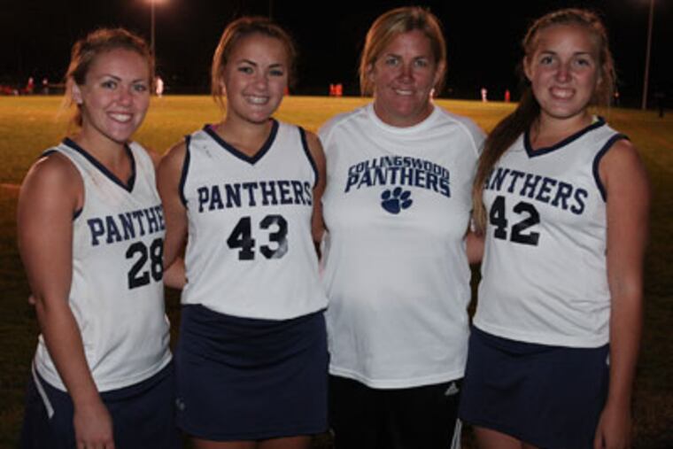 The O'Neill family is a field hockey institution at Collingswood: Ellie, Molly, mom Nancy and Meghan. (Steven M. Falk/Staff Photographer)