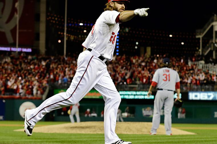 Former Phillies fan favorite Jayson Werth helped spark the Nationals to the National League East division title last year. (Alex Brandon/AP file photo)