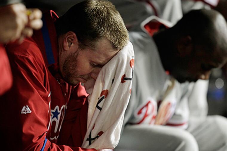 Roy Halladay leads all MLB pitchers with 211 innings pitched. (AP Photo/Jae C. Hong)